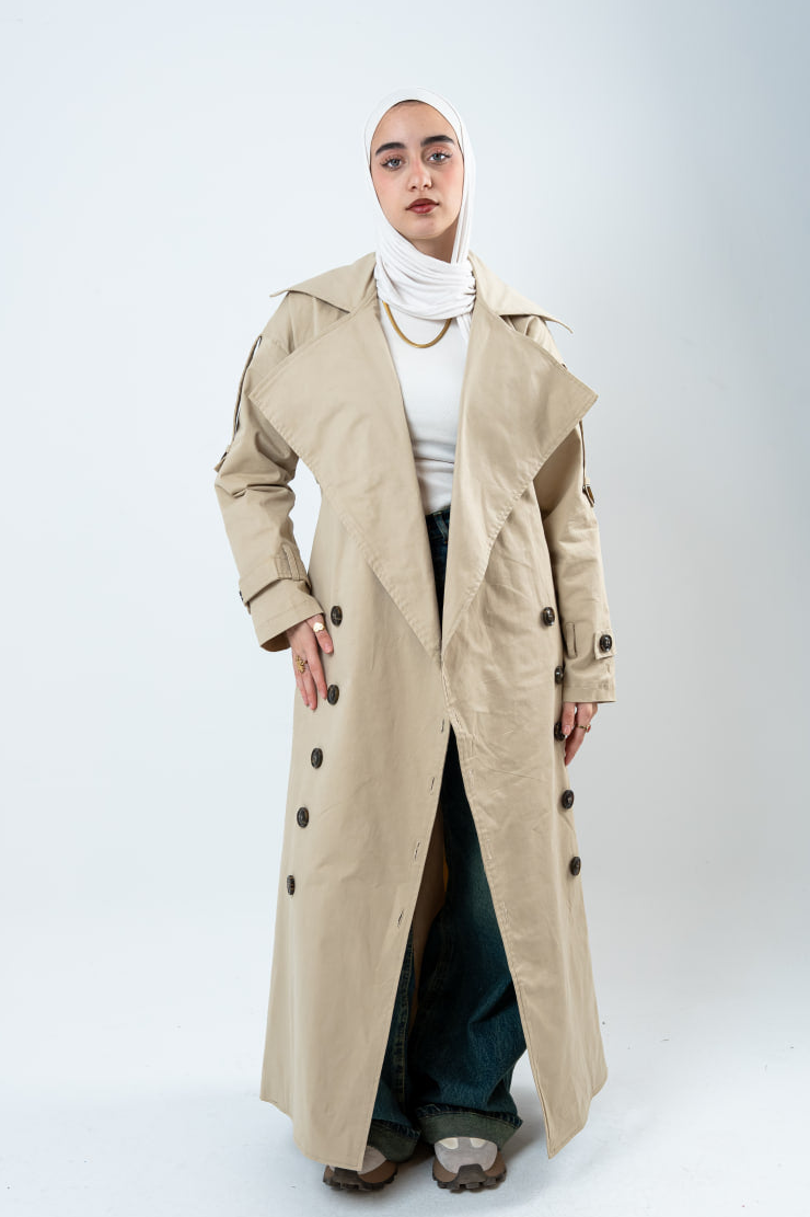 Deer Trench Coat