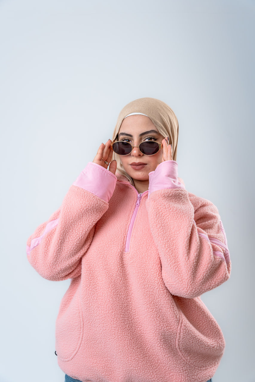 Powder Pink Fluffy Hoodie