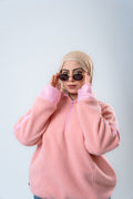 Powder Pink Fluffy Hoodie