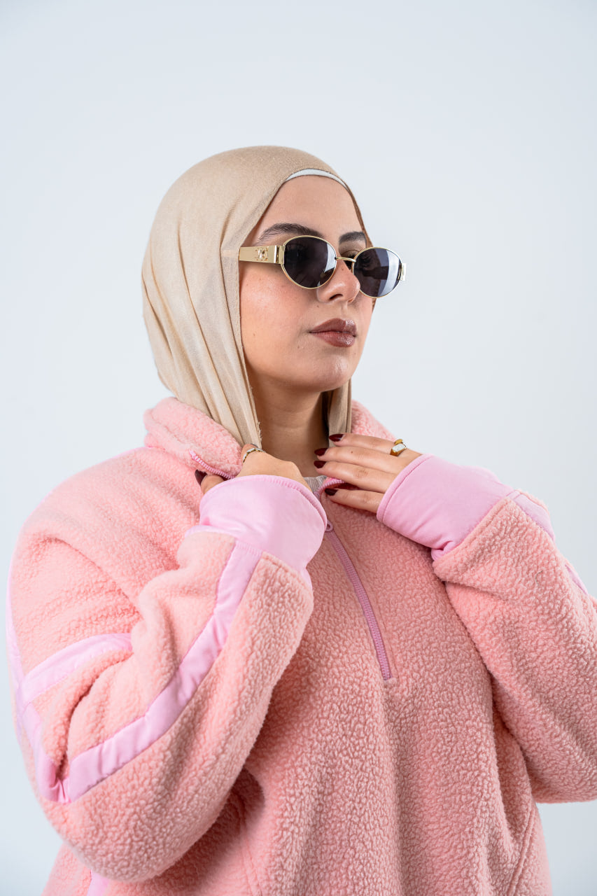Powder Pink Fluffy Hoodie
