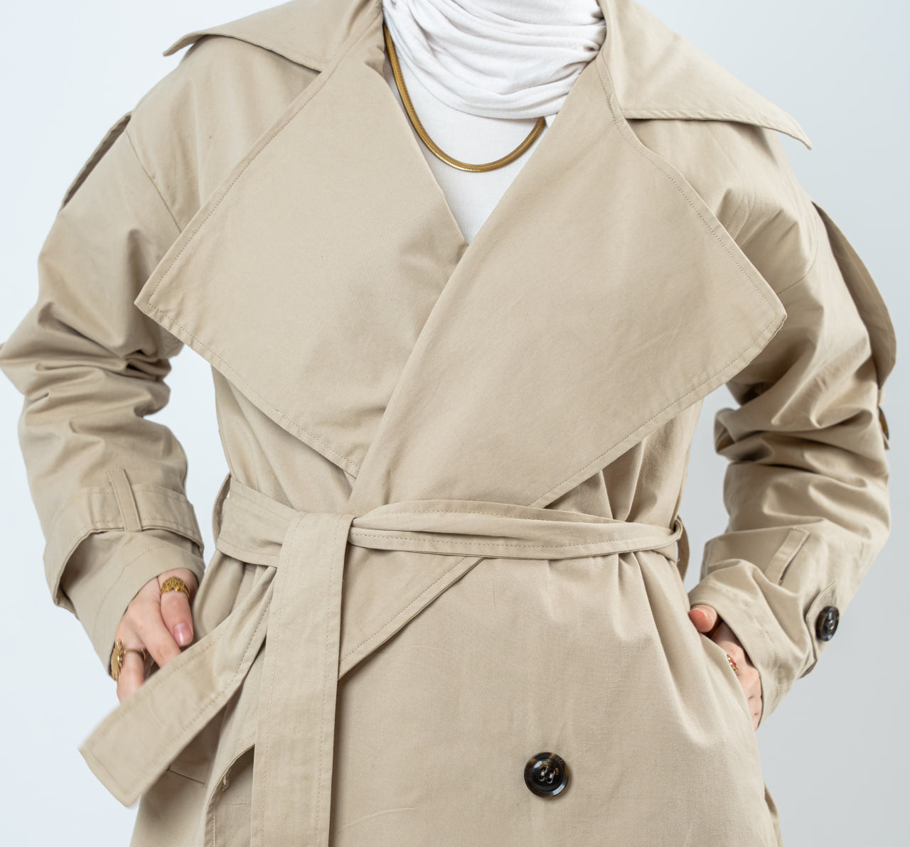 Deer Trench Coat