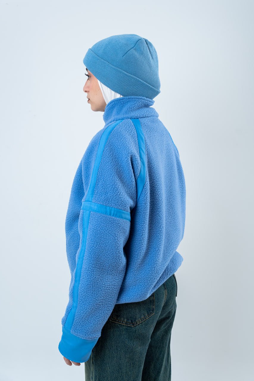 Sky Blue Fluffy Hoodie